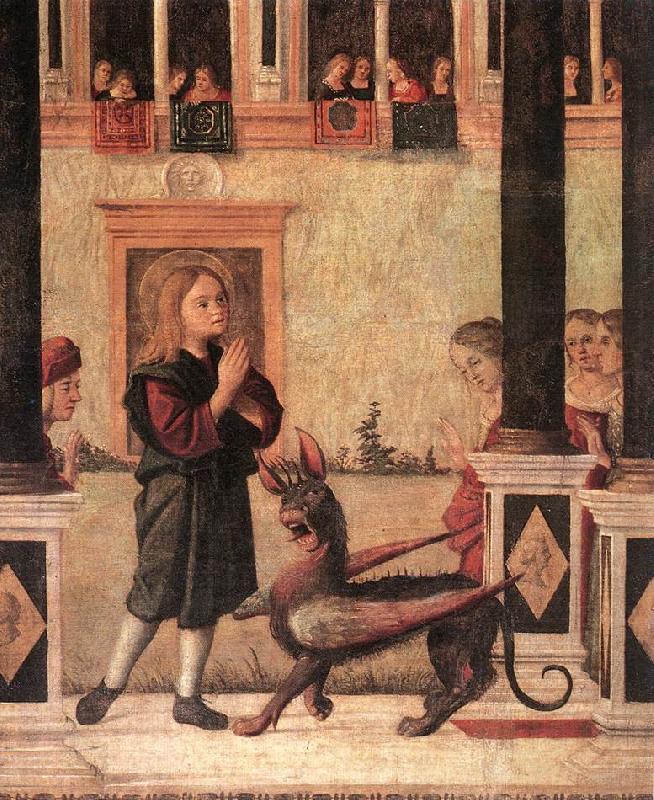 CARPACCIO, Vittore The Daughter of of Emperor Gordian is Exorcised by St Triphun (detail) dfg oil painting image